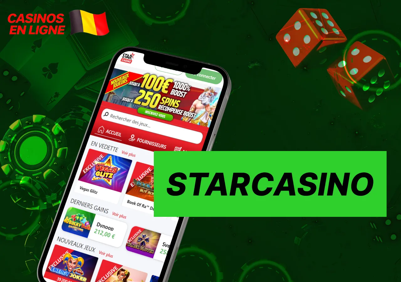Le casino Starcasino propose une large sélection de jeux et une plateforme stable.